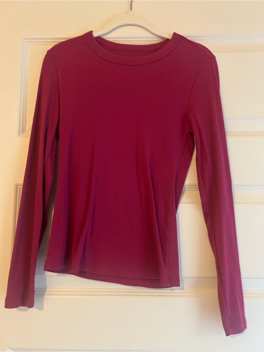 Long Sleeve Crewneck shirt - Magenta Lacquer - Old Navy